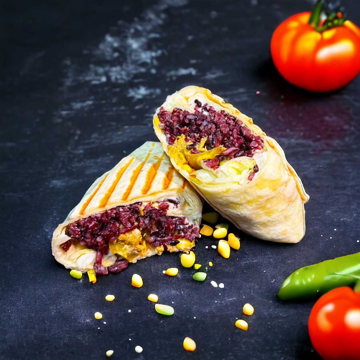 Vegan Chicken Asado Burrito