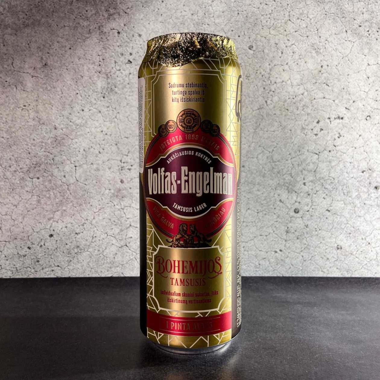 Пиво Volfas Engelman Bohemijos Dark