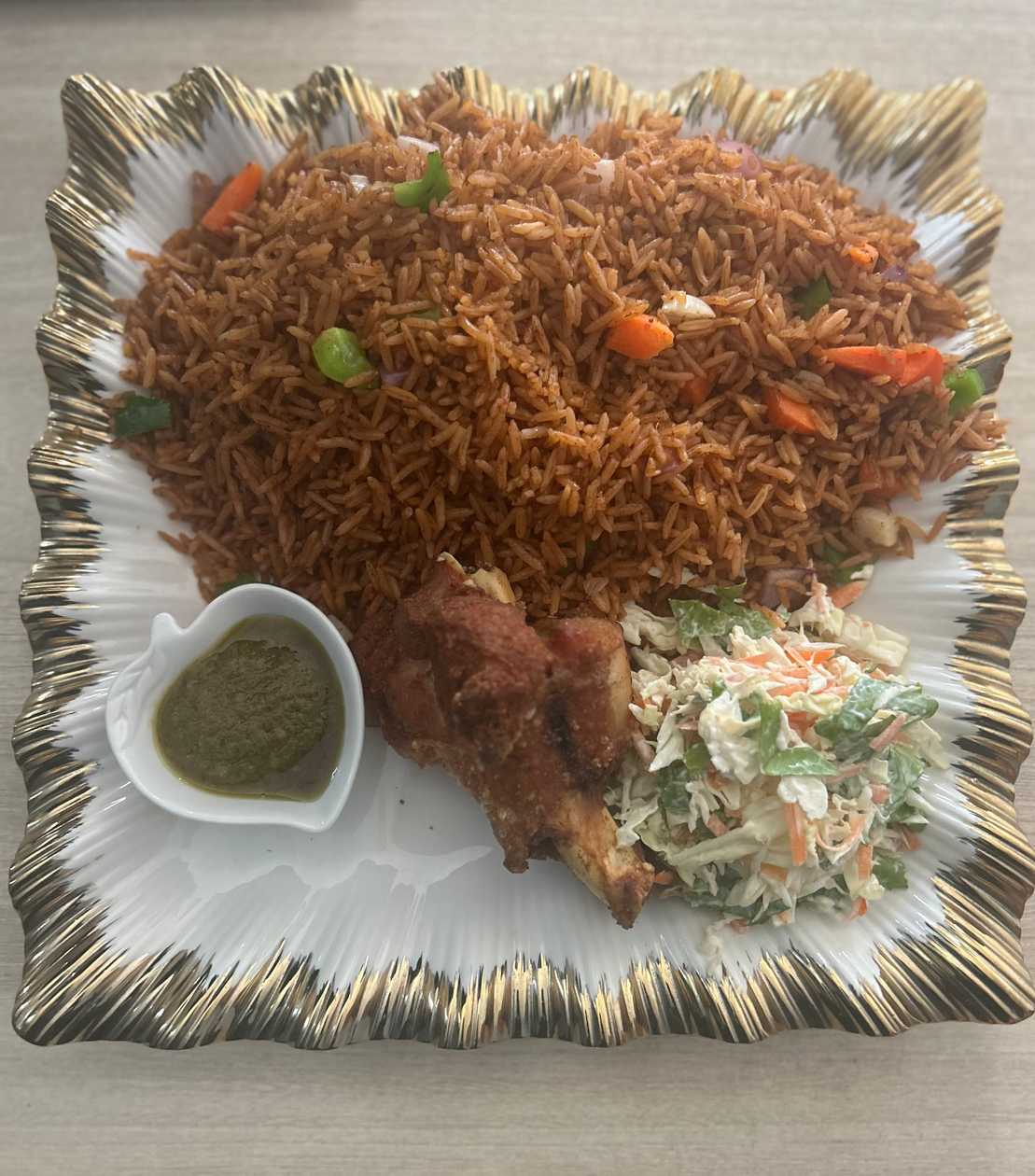 Jollof Rice with Turkey