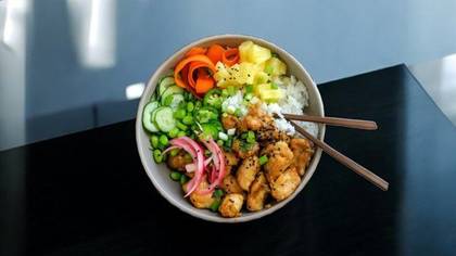 Poke Grilled Chicken Breast