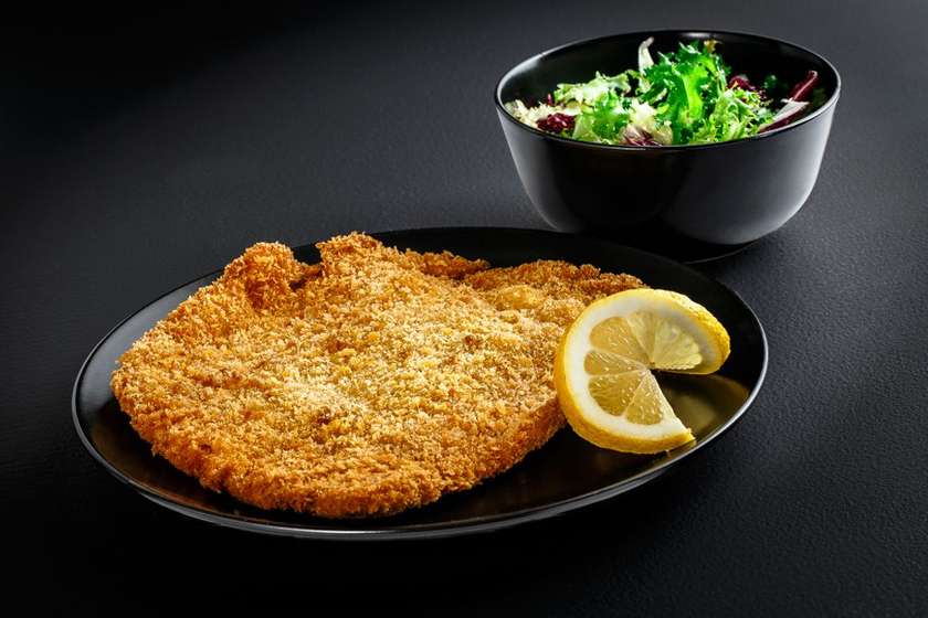 New Beef Tenderloin Schnitzel with Salad