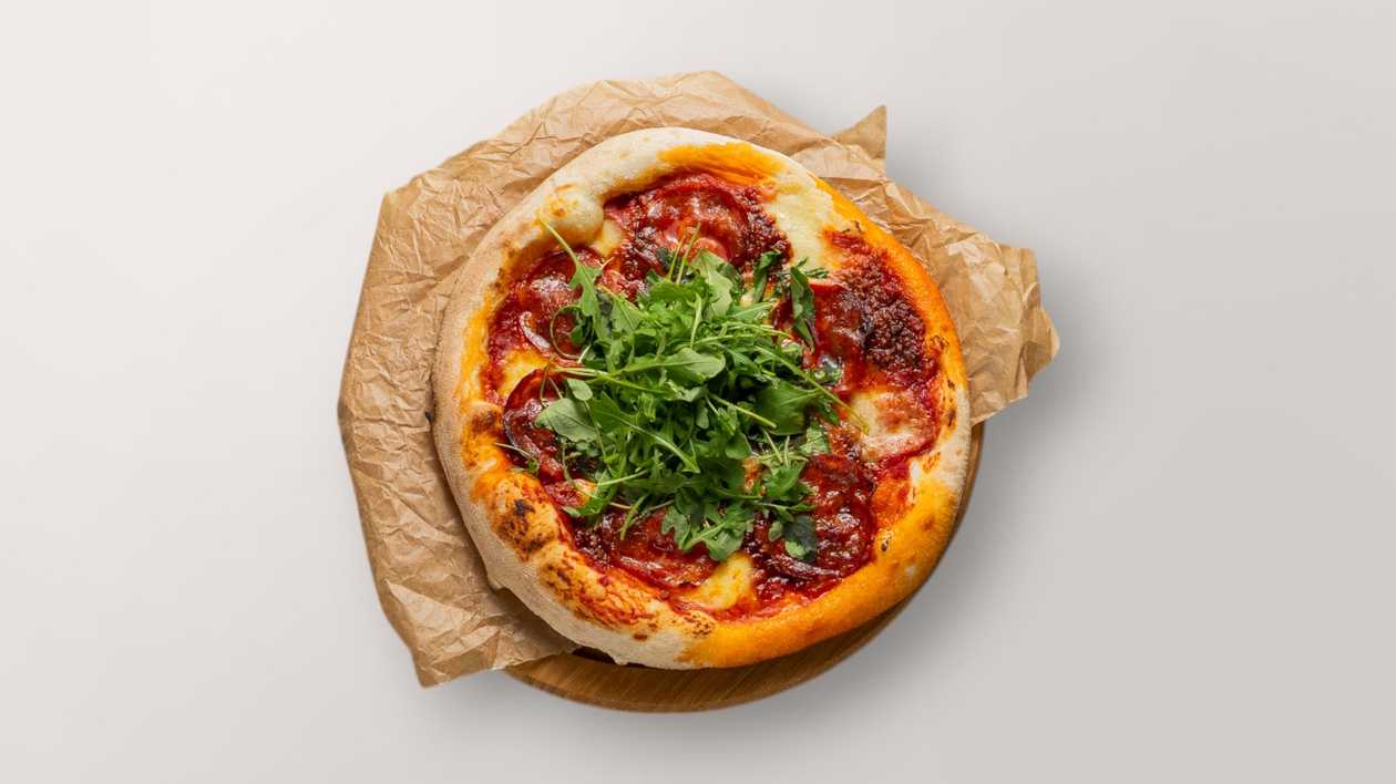 Nduja with chorizo pizza