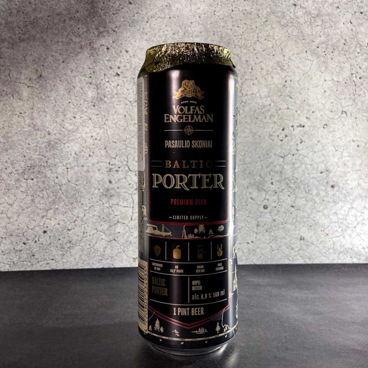 Пиво Volfas Engelman Baltic Porter
