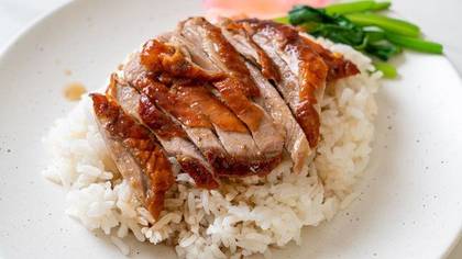 Crispy Duck with Fresh Salad and Honey