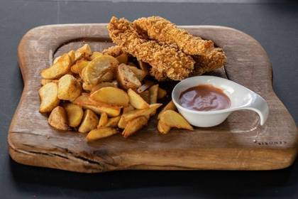 Crispy Chicken Breast Strips Meal