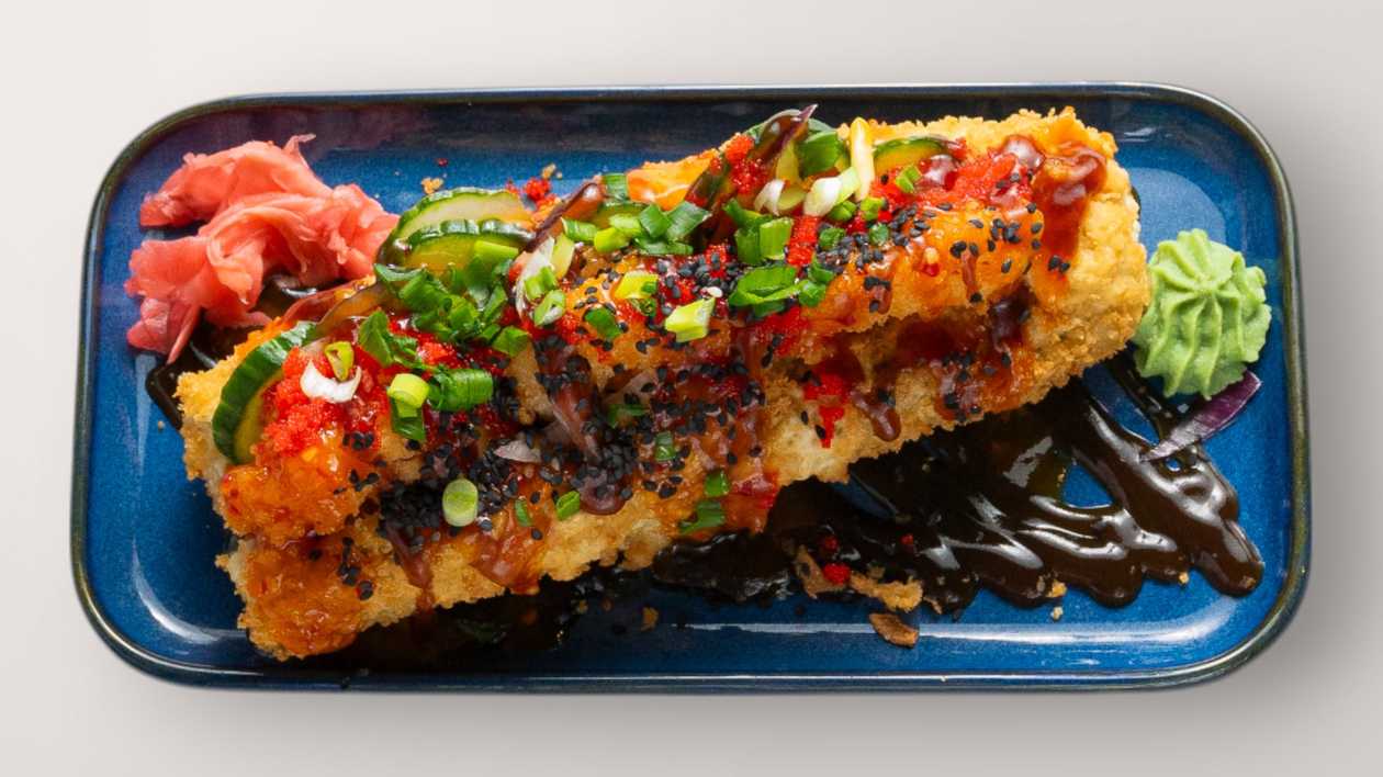 Chilli-Mango Shrimp Sushi Dog