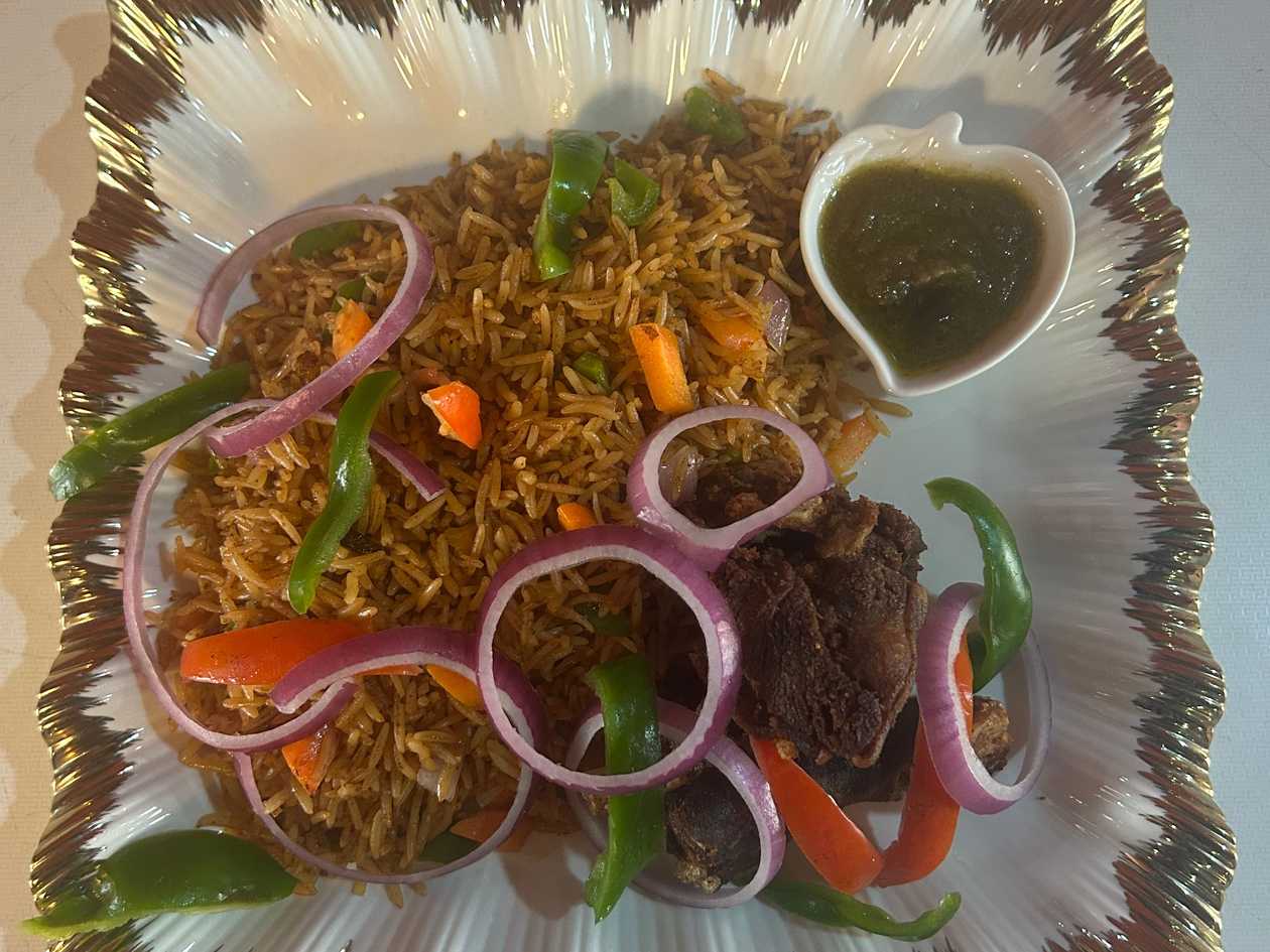 Goat Meat with Jollof