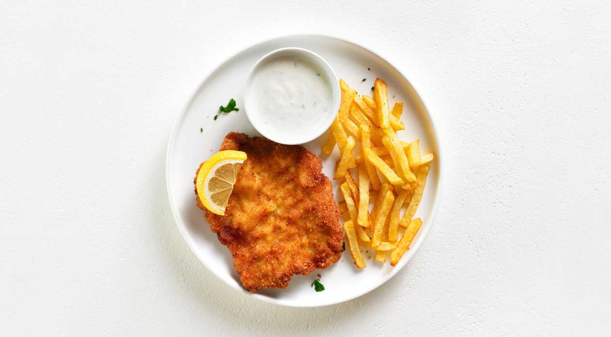 Schnitzel on a Plate