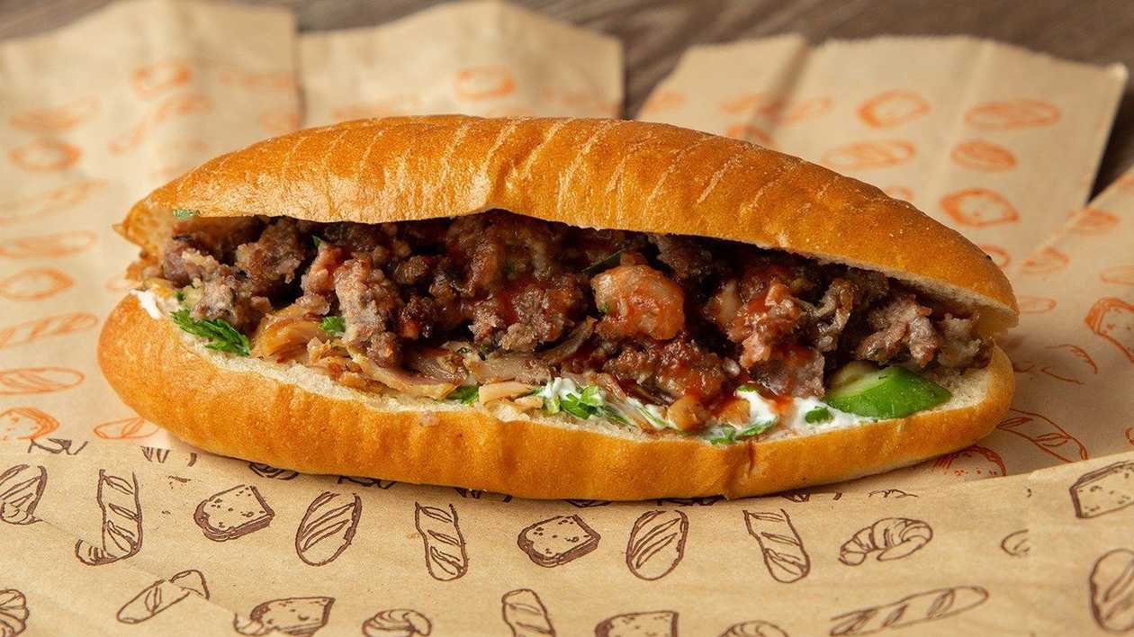 Meat Döner in Bread