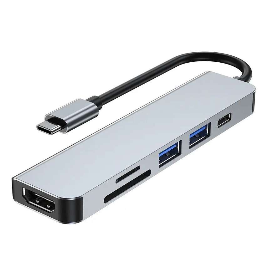6-in-1 USB C Docking Station Hub