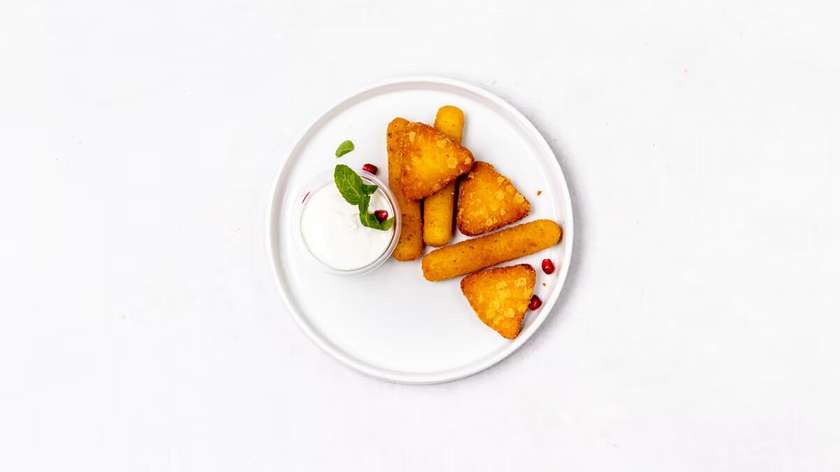 Mini Cheddars in Nacho Breading and Mini Mozzarella