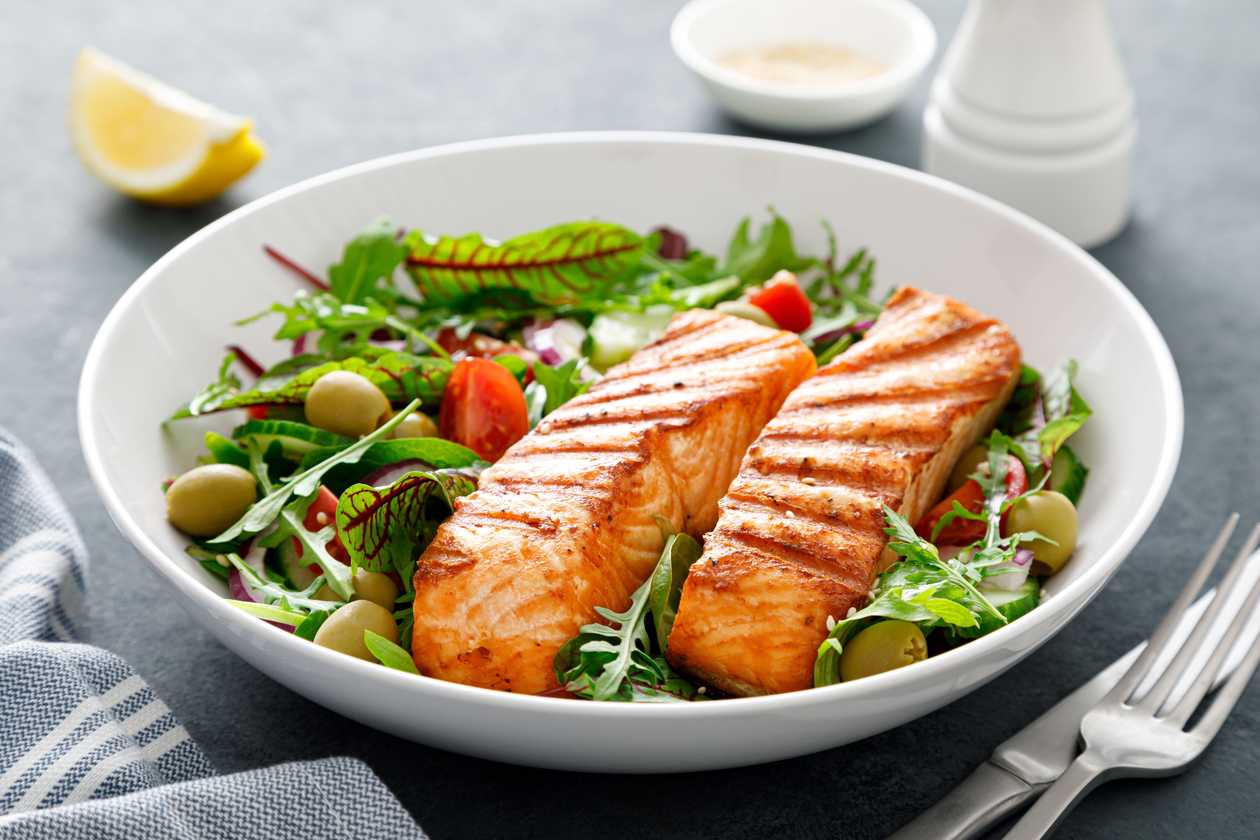 Grilled Salmon Steak