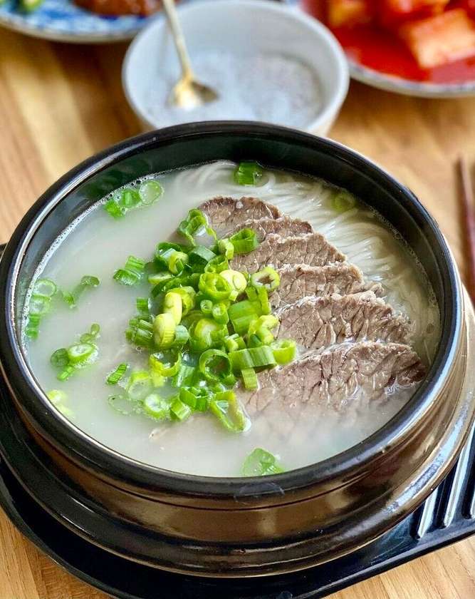 Savoy-ox-bone soup with Rice