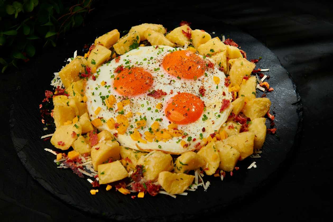 French Fries And Eggs