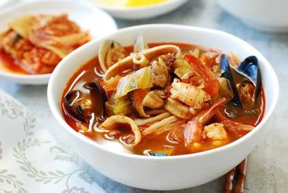 Spicy see food Jjamppong (Rice)