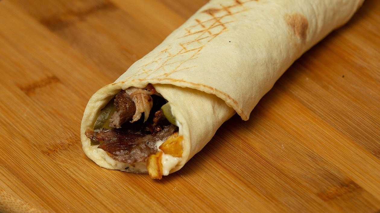 Alaturka Shawarma with Beef (in Lavash)