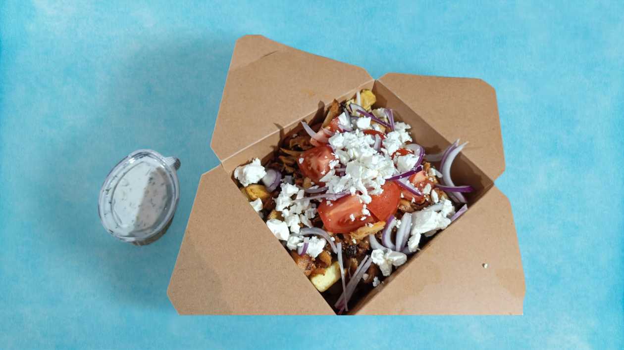 Pork Gyros Loaded Fries