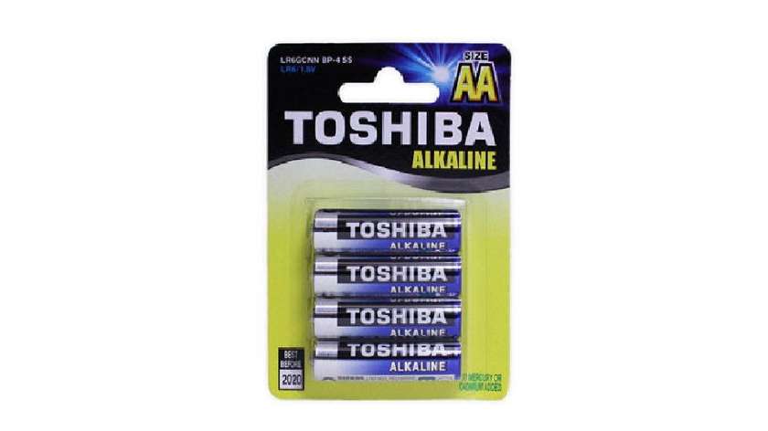 Toshiba Alkaline Battery LR6GCP AA 4pcs
