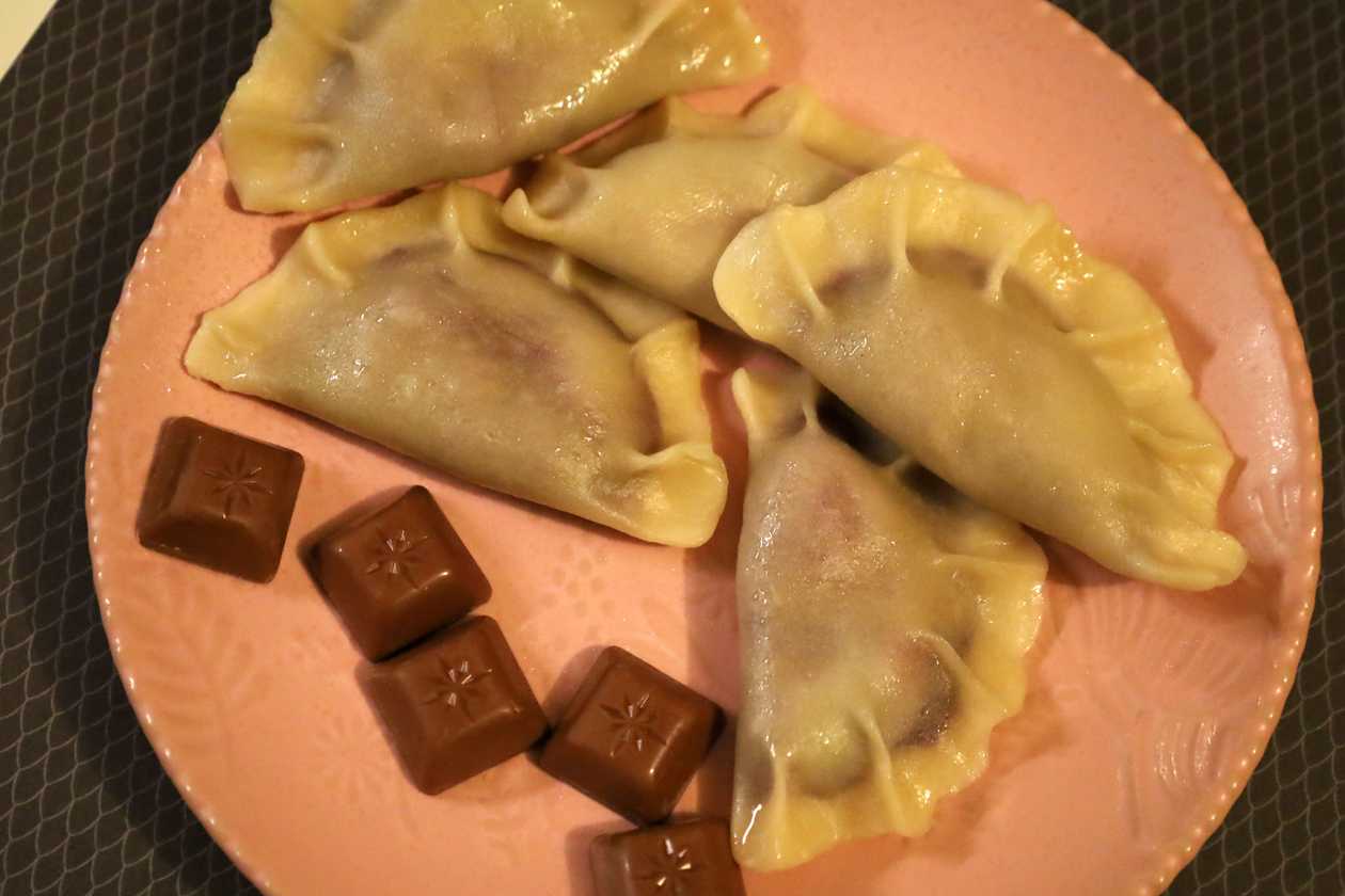 Pierogi z Bananem i Nutellą