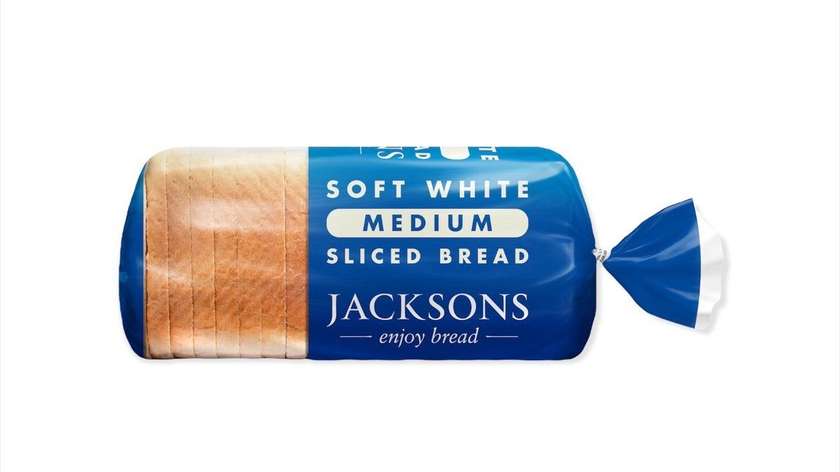 Jacksons Medium Sliced Bread 800gr