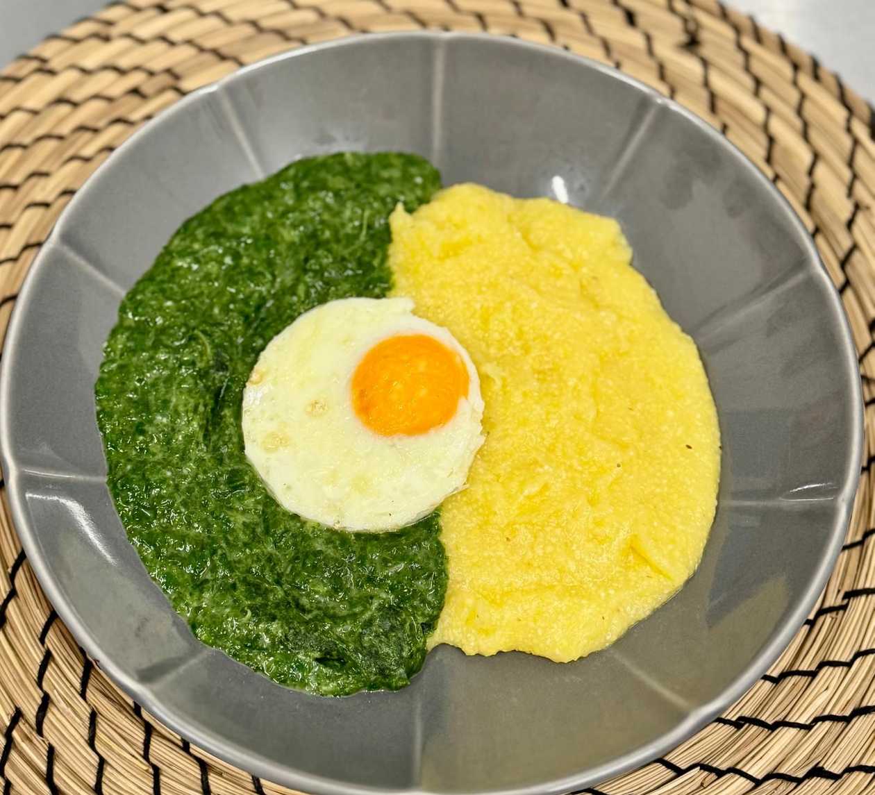 Mancare de spanac cu ou