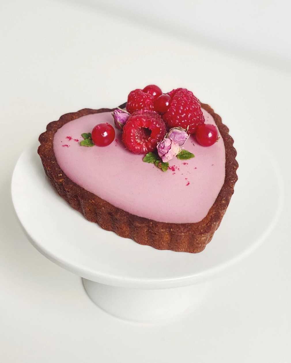 Heart Shape Cherry Tart