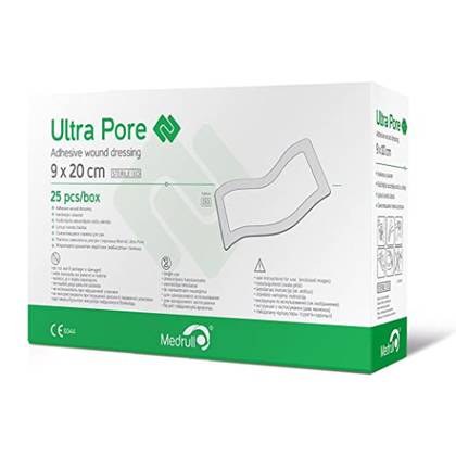ლეიკო სტერილური UltraPore ჭრილობის სახვევი 9სმX20სმ 7438/7506 #1