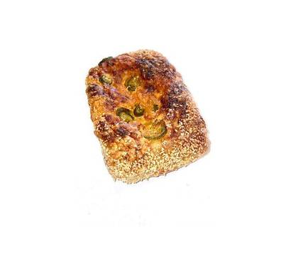 Focaccia with Cheddar and Jalapeño
