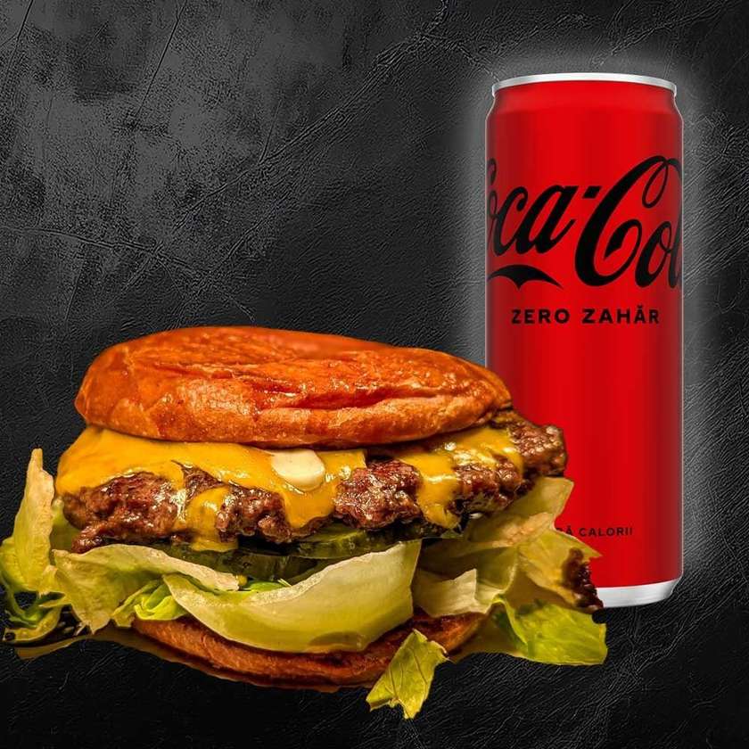 Smash Burger + 1 doza coca cola zero 0.330 ml