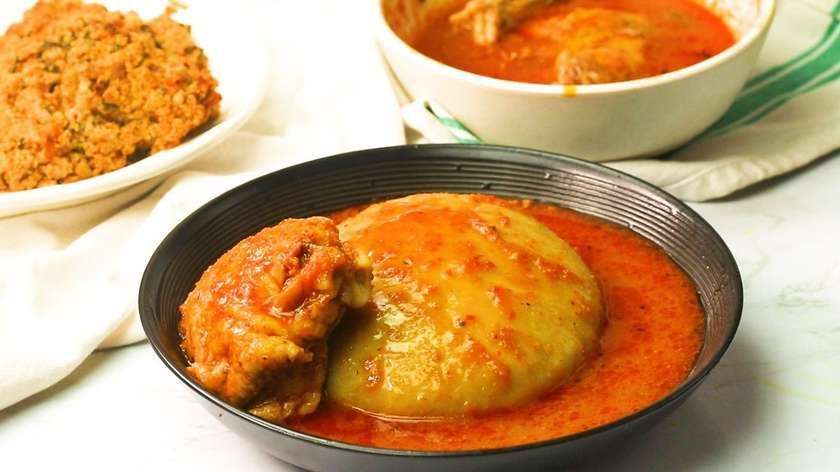 Fufu with Chicken