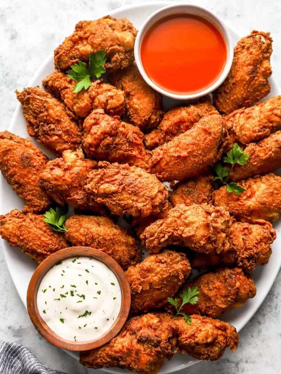 Chicken Wings & Fried Yam