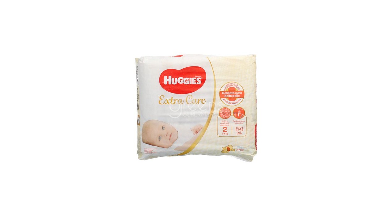 HUGGIES NEWBORN BASE 3-6 KG 24PCS
