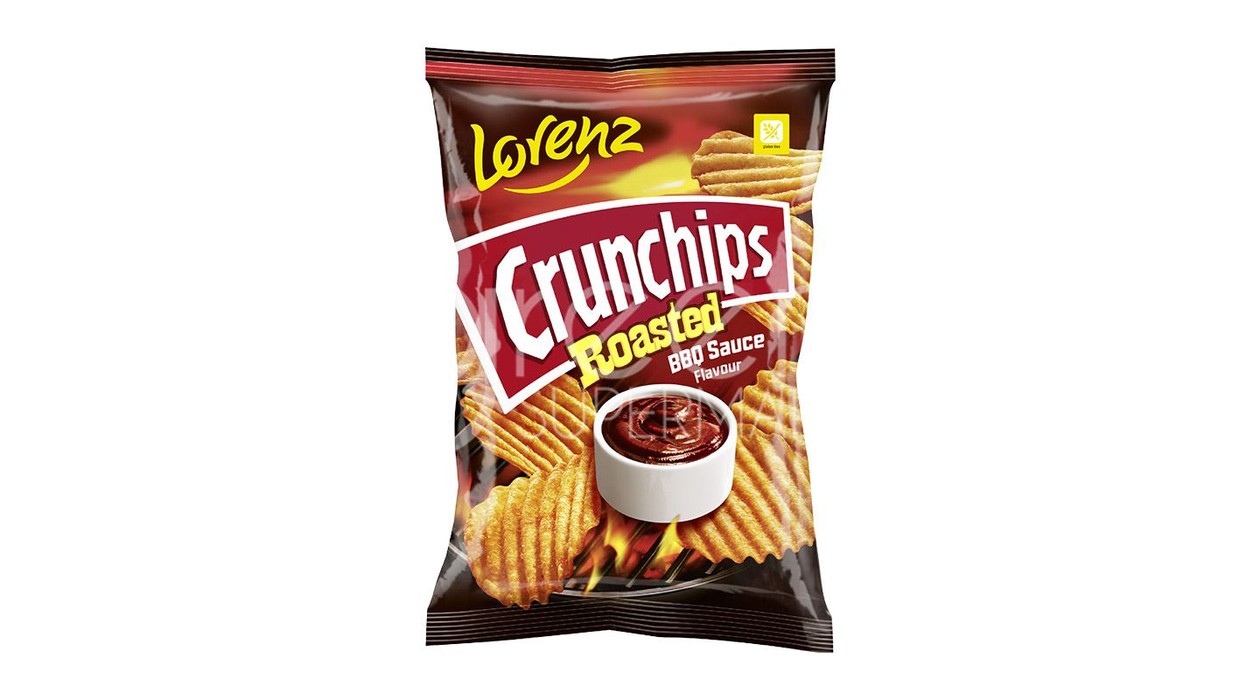 LORENZ CRUNCH CHIPS ROAST BBQ 120G