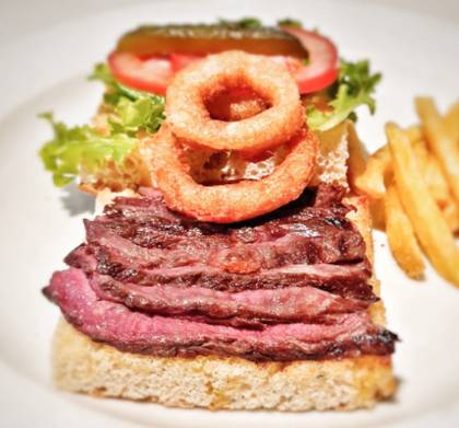 Classic Steak Sandwich on Focaccia