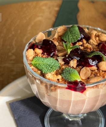 Chocolate Mousse, Hazelnut Praline Cream and Crumble