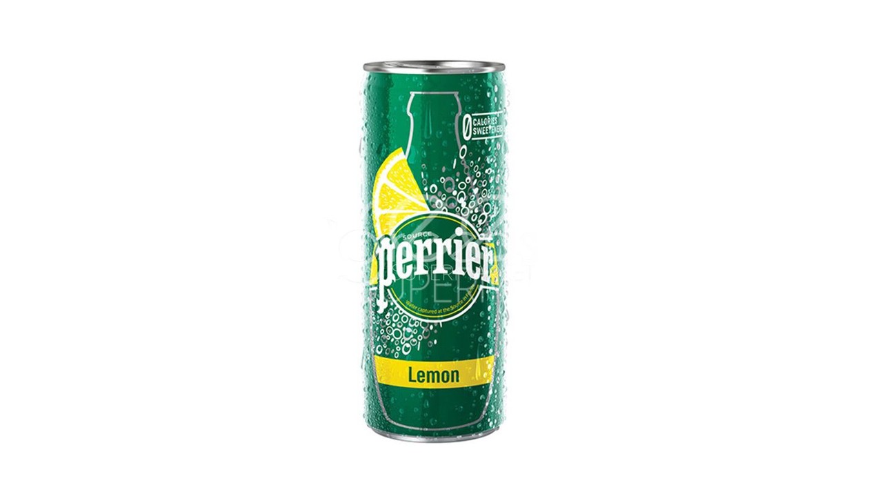 PERRIER CAN LEMON 250ML