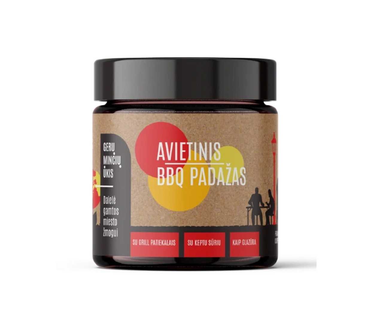 Avietinis BBQ padažas, Gerų minčių ūkis 250 g