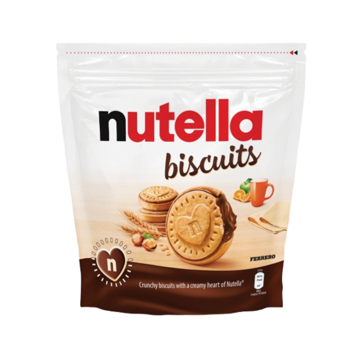 Nutella, Biscuiti cu Crema de Alune de Padure cu Cacao, 193 g