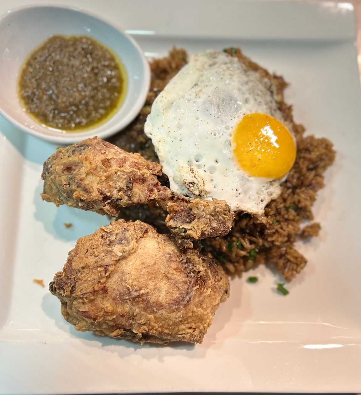 Nasi Goreng with Fried Chicken