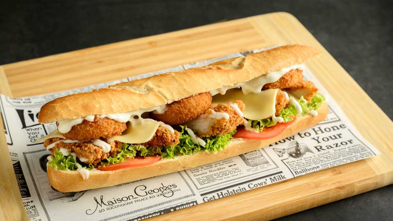Cheesy Chicken Baguette