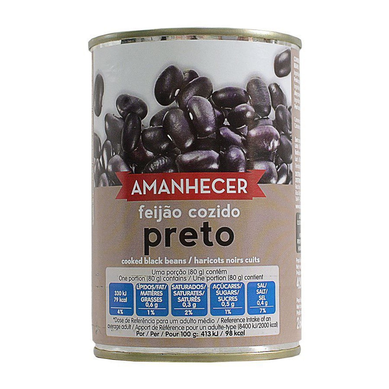 Feijão Preto Amanhecer Lata 420 g