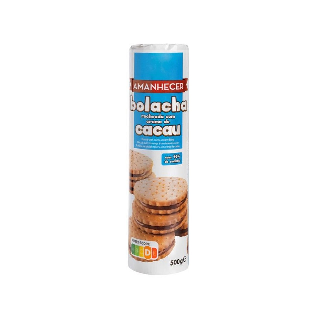 Bolachas Recheadas Amanhecer Cacau 500 g