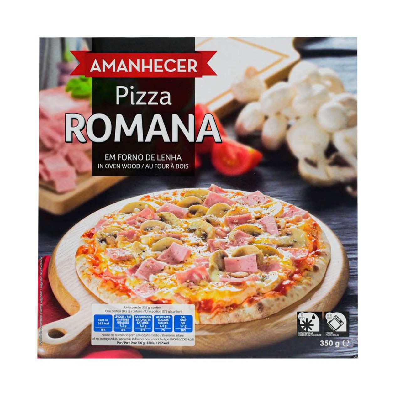 Pizza Forno Lenha Amanhecer Romana Congelada 350 g