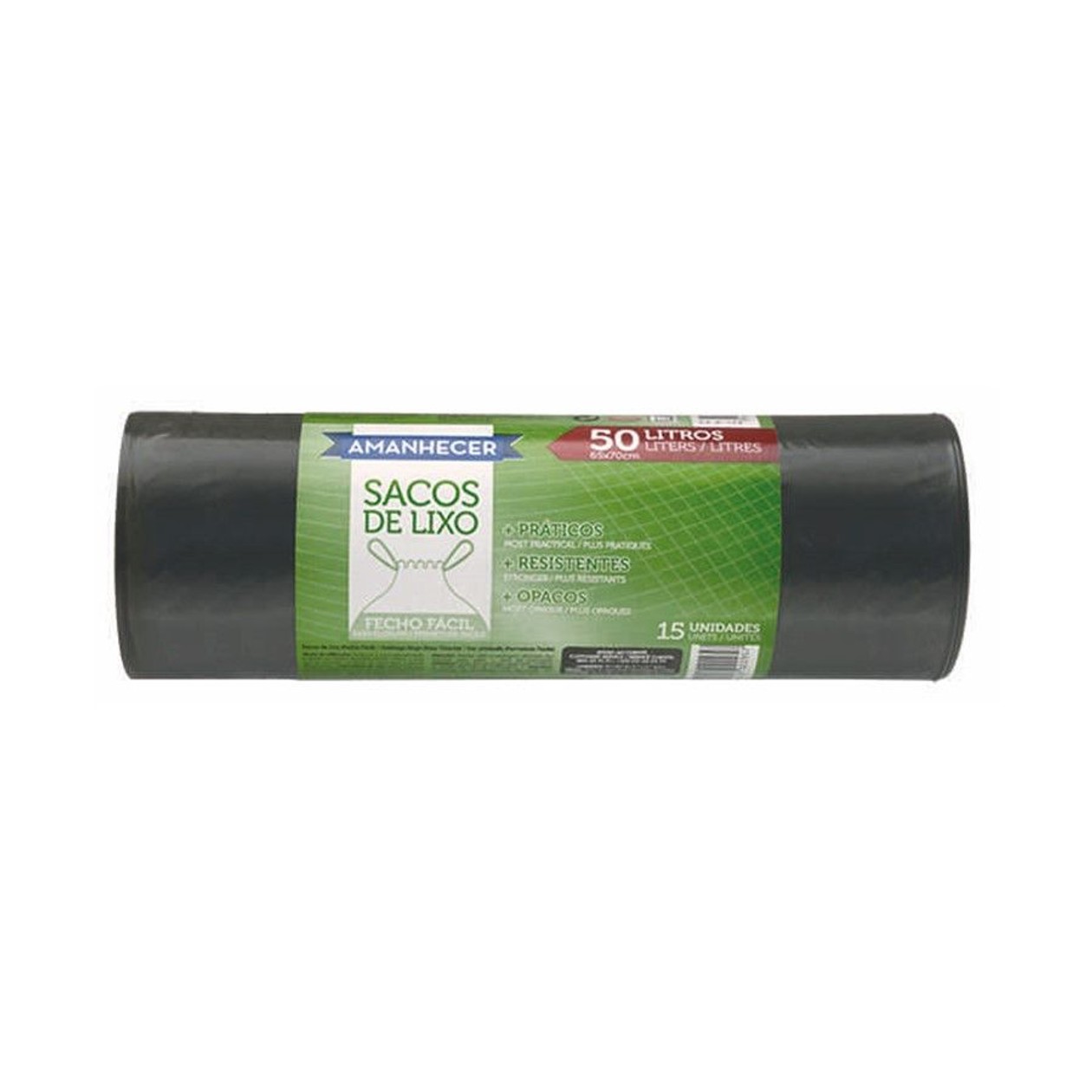 Sacos Lixo Fecho Fácil Amanhecer 50 lt 15 Sacos 1 un