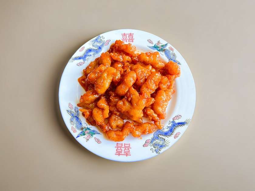 Pork in sweet and sour sauce 里脊糖醋