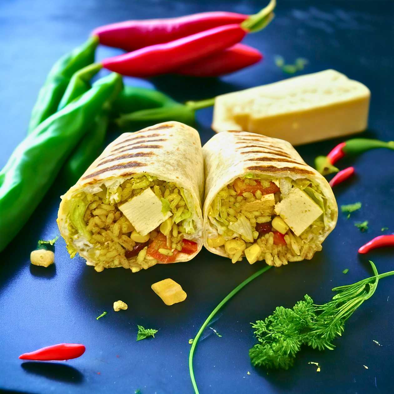 Vegan Tofu Burrito