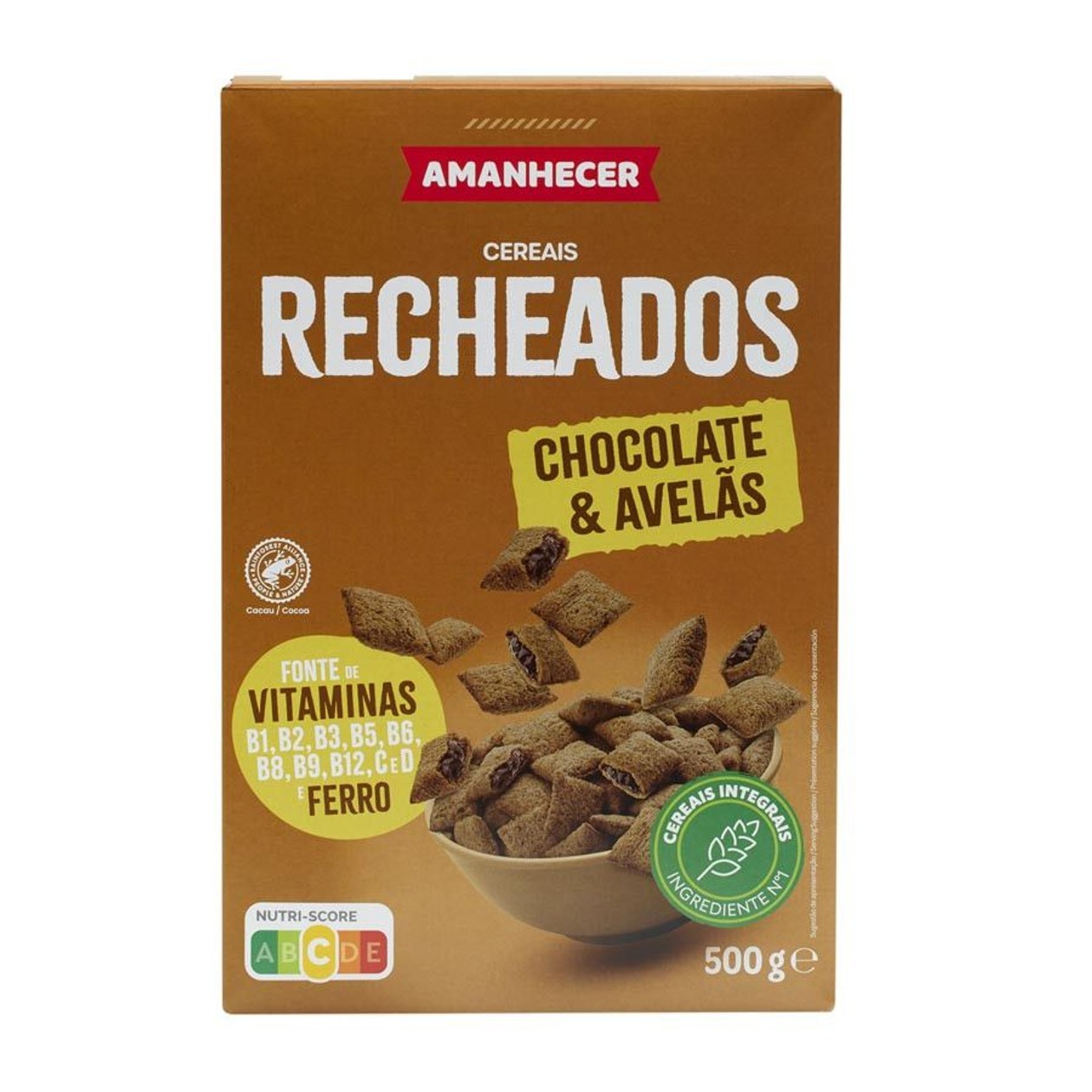 Cereais Amanhecer Recheados De Chocolate E Avelã 500 g