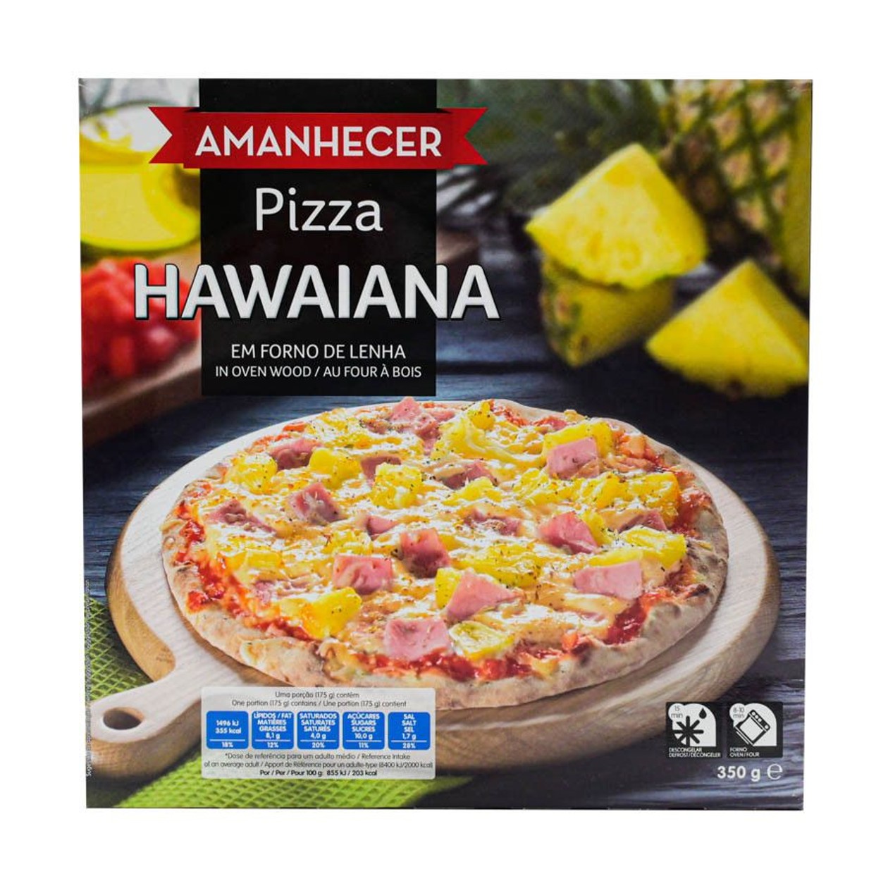 Pizza Forno Lenha Amanhecer Havaiana Congelada 350 g