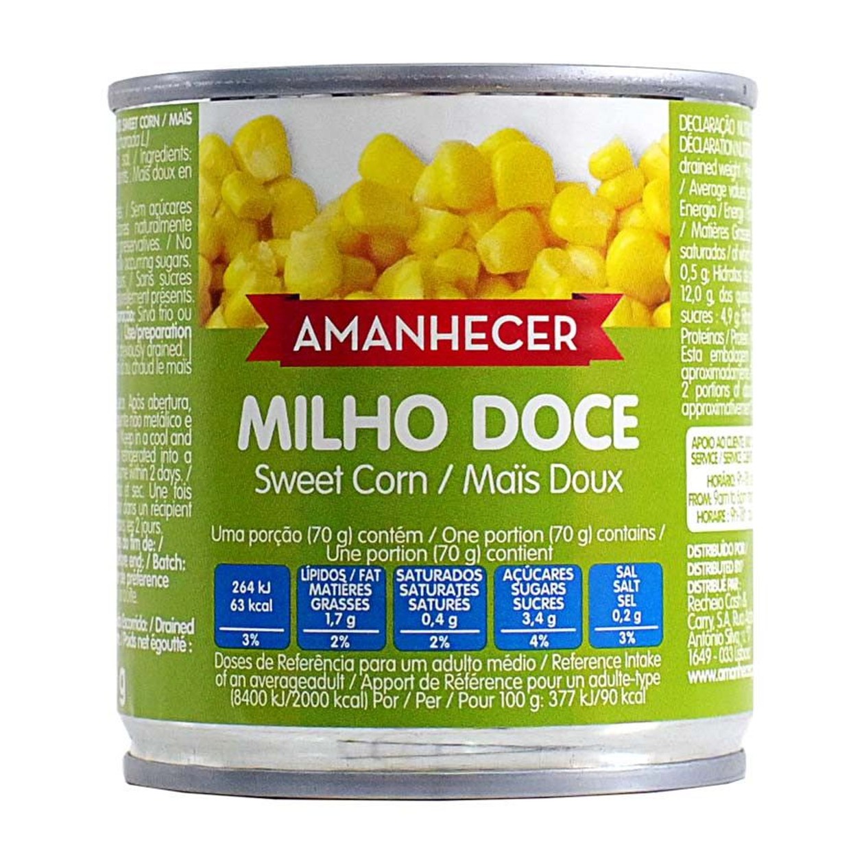 Milho Doce Amanhecer Lata 150 g