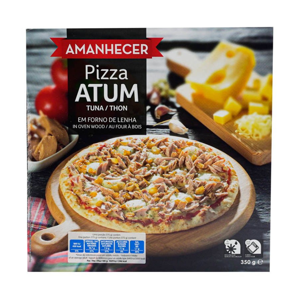 Pizza Forno Lenha Amanhecer Atum Congelada 350 g